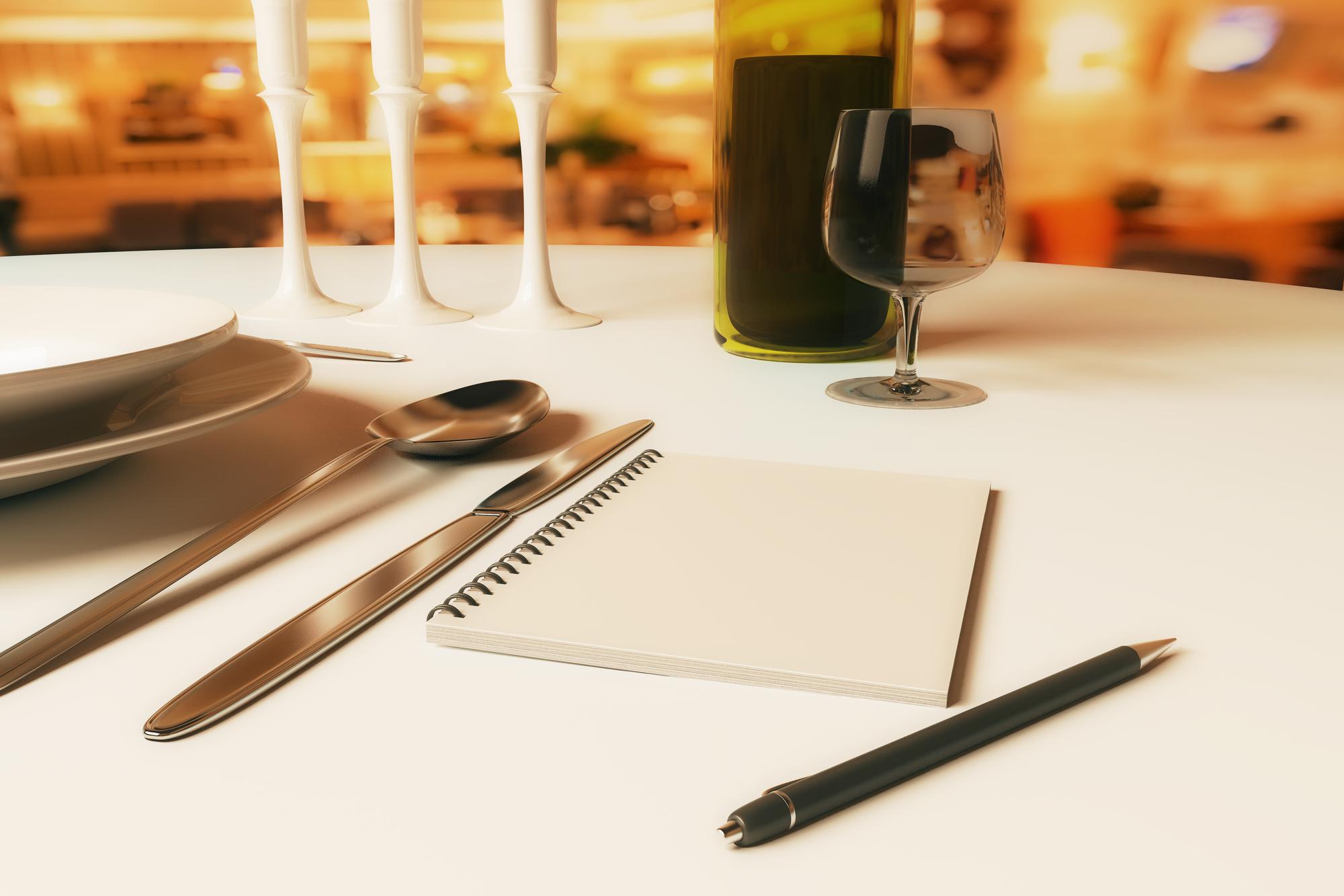 Consultation notes and sample menu